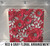 Pillow Cover Backdrop  (Red and Grey Floral Arrangement)