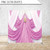Pillow Cover Backdrop  (Pink Satin Drapes)