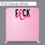 Pillow Cover Backdrop  (F*ck Cancer Pink)