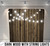 Pillow Cover Backdrop  (Dark Wood with String Lights)