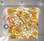 Single-sided Pillow Cover Backdrop  - Yellow Paper Flowers | PB Backdrops