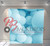 Single-sided Pillow Cover Backdrop  - Baby Blue Balloon | PB Backdrops