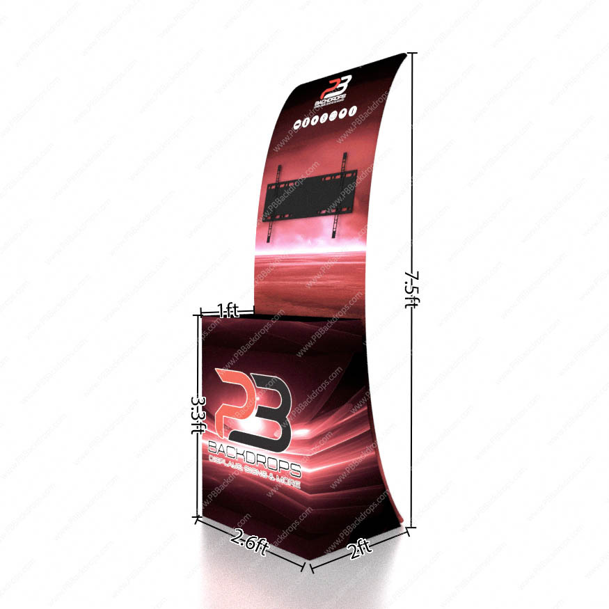 Curved Promo Counter