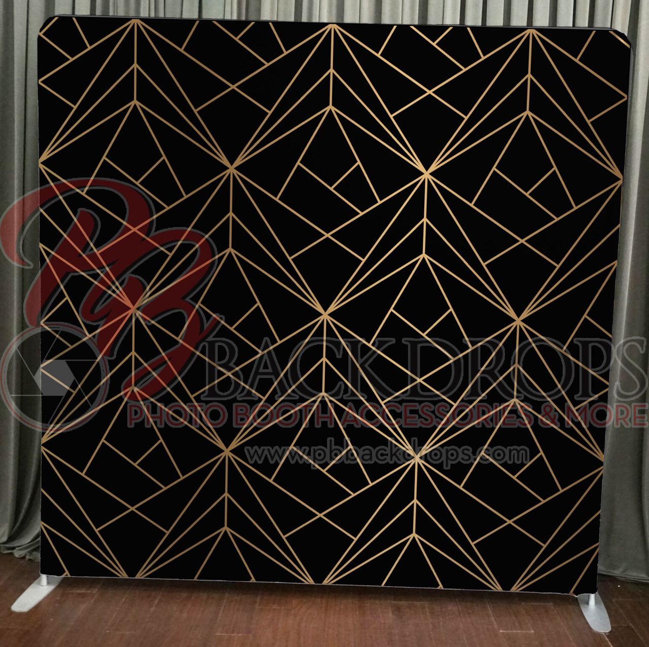 Pillow Cover Backdrop (Gold String Lights) - PB Backdrops