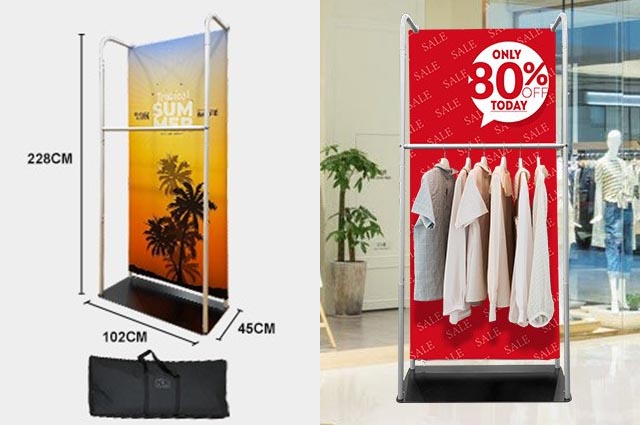 Tension Fabric Stand and Rail