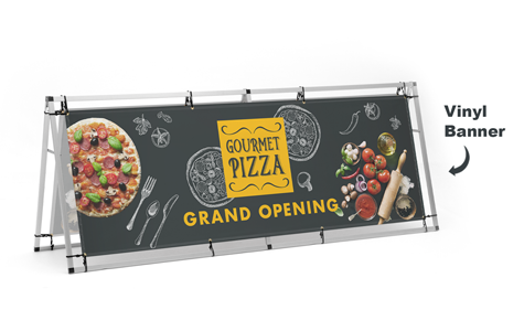 A-Frame Banner Displays - 4ft or 8ft - PB Backdrops