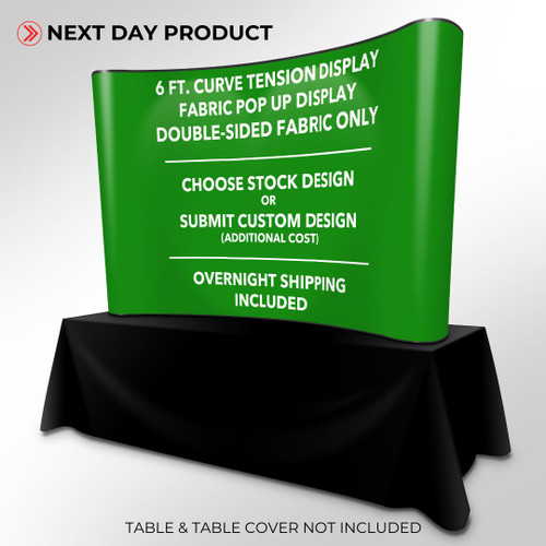 【向日葵】trading post T601 (6) 6ft Curve Tension Fabric Display, Double-Sided fabric only