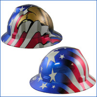 MSA Patriotic Full Brim with Fas-Trac Suspension