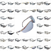 Safety Glasses with Silver Mirror Lens