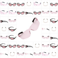 Safety Glasses with Rose Mirror Lens