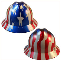 MSA Patriotic Full Brim with One Touch Suspension