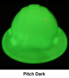 Glo-Mega Omega II Full Brim Safety Helmet ~ Pitch Dark