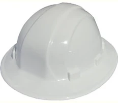 ERB Omega II Full Brim Hard Hats w/ Ratchet White pic 1