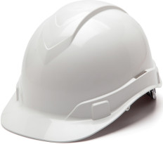 Pyramex Ridgeline Cap Style Hard Hats White - Oblique View