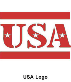 Reflective Hard Hat Decals ~ USA Logo