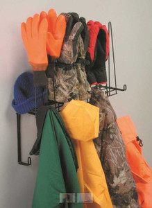Coat, Glove and Hat Rack, Holds 4pr. Gloves, 8 Hooks for Coats, Shelf for hats
