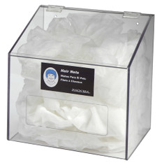Hair Net/Beard Cover/Shoe Cover Dispenser - 1 Compartment with clear lid, CLEAR PETG PLASTIC