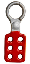 1 inch opening Hasp for Lockout - Tagout. Die-Cast with red coating