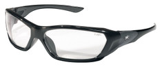 Crews Force Flex Safety Glasses ~ Black Frame - Clear Lens