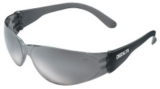 Crews Checklite Safety Glasses ~ Silver Mirror Lens/Grey Temples