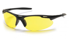Pyramex Avante Safety Glasses ~ Black Frame ~ Amber Lens