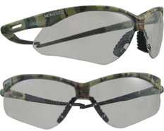 Jackson Nemesis CAMO Frame ~ Safety Glasses with Clear Anti-Fog Lens