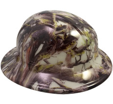 American Camo Hydro Dipped GLOW IN THE DARK Hard Hats ~ Oblique View
