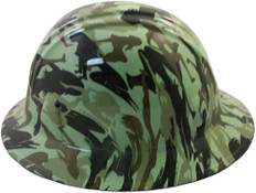 Bootie Girl Light Green Hydro Dipped Hard Hats Full Brim Style ~ Right Side View