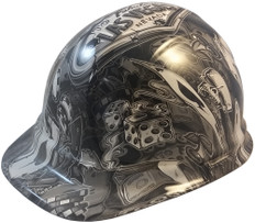 Vegas Baby Hydro Dipped Hard Hats Cap Style  ~ Oblique View