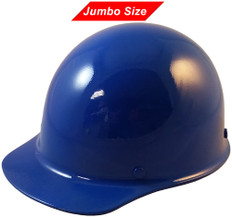 MSA Skullgard  (LARGE SHELL) Cap Style Hard Hats with Ratchet Suspension - Blue   - Oblique View
