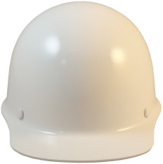 MSA Skullgard Cap Style With STAZ ON Suspension - White - Front View