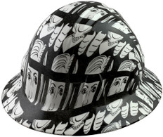 Lock Her Up Style Full Brim Hydro Dipped Hard Hats - Oblique View