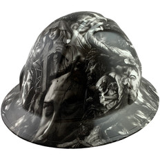 Savior Design Full Brim Hydro Dipped Hard Hats - Oblique View