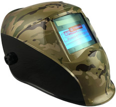 Hydro Dipped Auto Darkening Welding Helmet ~ MultiCamo Design Oblique View