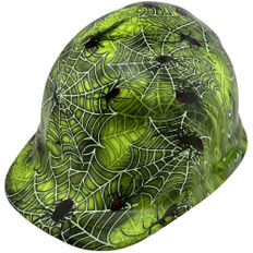Spider Web Design Cap Style Hydro Dipped Hard Hats
Left Side Oblique View