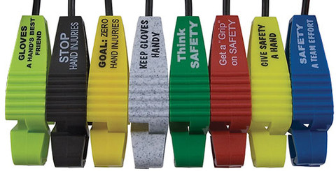 Utility Glove Guards with Safety Slogans Pic 1