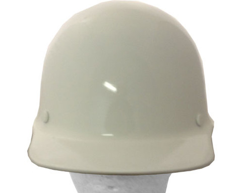 Skullgard Cap Style With Ratchet Suspension White ~ Front View