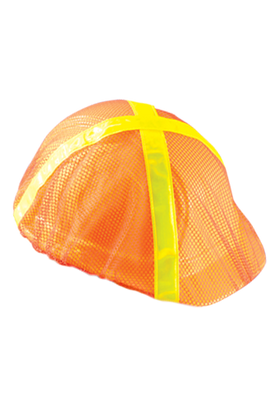 Orange Cap Hard Hat Mesh Hi Viz Covers pic 2