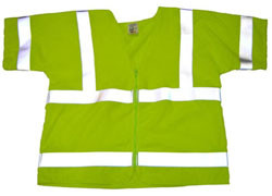 Arc Flame Resistant Class 3 Safety Vests Lime Sleeved with Silver Stripes pic 2