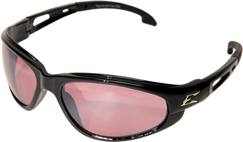 Wolverine (Dakura) Safety Glasses ~ Black Frame with Rose Mirror Lens