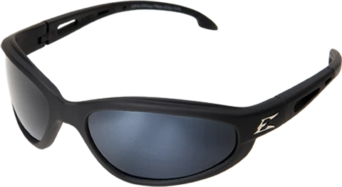 McKinley Safety Glasses ~ Black Frame ~ Polarized G15 Silver Mirror Lens