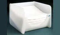 Wipe Holder Wallmount Clear NO LID  Pic 1