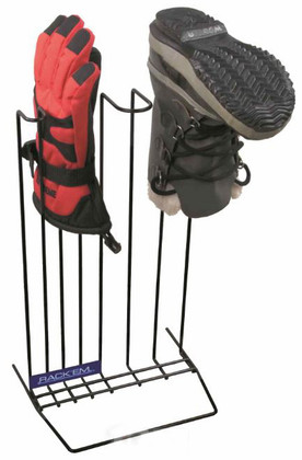 Boot & Glove Drying Rack, Black, Holds 1pr. Boots & 1pr. Gloves