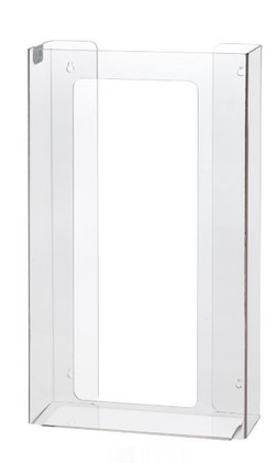 4-Box Vertical Plastic Box Glove Dispenser, CLEAR PLASTIC 