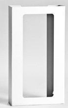 4-Box Vertical Plastic Box Glove Dispenser, WHITE HEAVY-DUTY PLASTIC