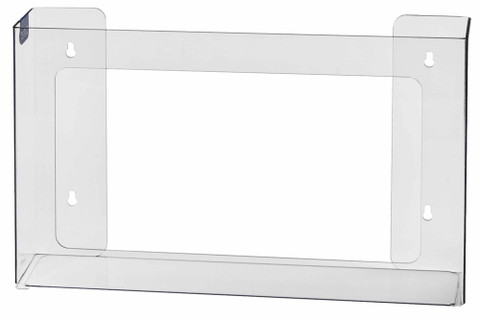 3-Box Horizontal Plastic Box Glove Dispenser, CLEAR PLASTIC