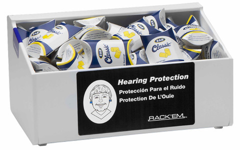 12-Pair Safety Glasses Dispenser No lid, WHITE HEAVY-DUTY PLASTIC 