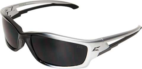 Edge Kazbek Safety Glasses ~ Black Frame, Smoke Lens
