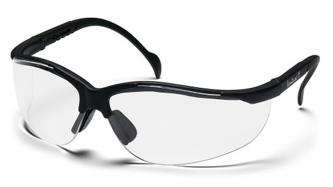 Pyramex Venture II ~ Black Frame ~ Clear Lens