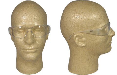 ERB Boas Wraparounds ~ Safety Glasses ~ Clear Frame - Clear Lens